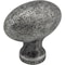 Jeffrey Alexander 1-9/16" Overall Length Distressed Antique Silver Football Lyon Cabinet Knob 3991SIM - alternate 1
